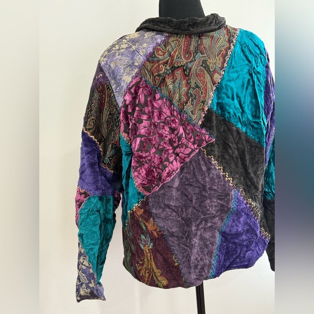Tapestry Patch Xl Multicolor Patchwork Jacket W P… - image 5